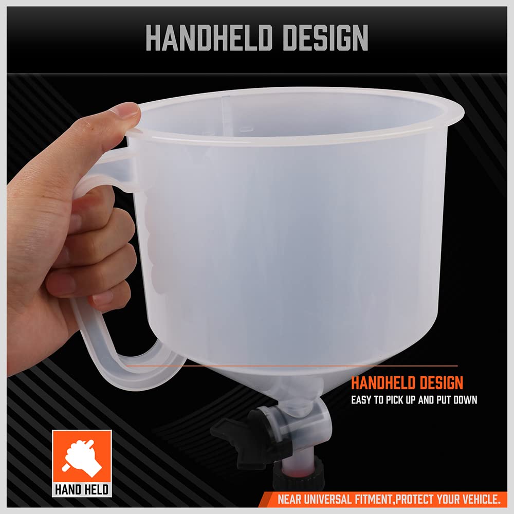 Ultimate No-Spill Coolant Funnel Kit – Universal Spill Proof Funnel with Adapters for Easy Bleeding