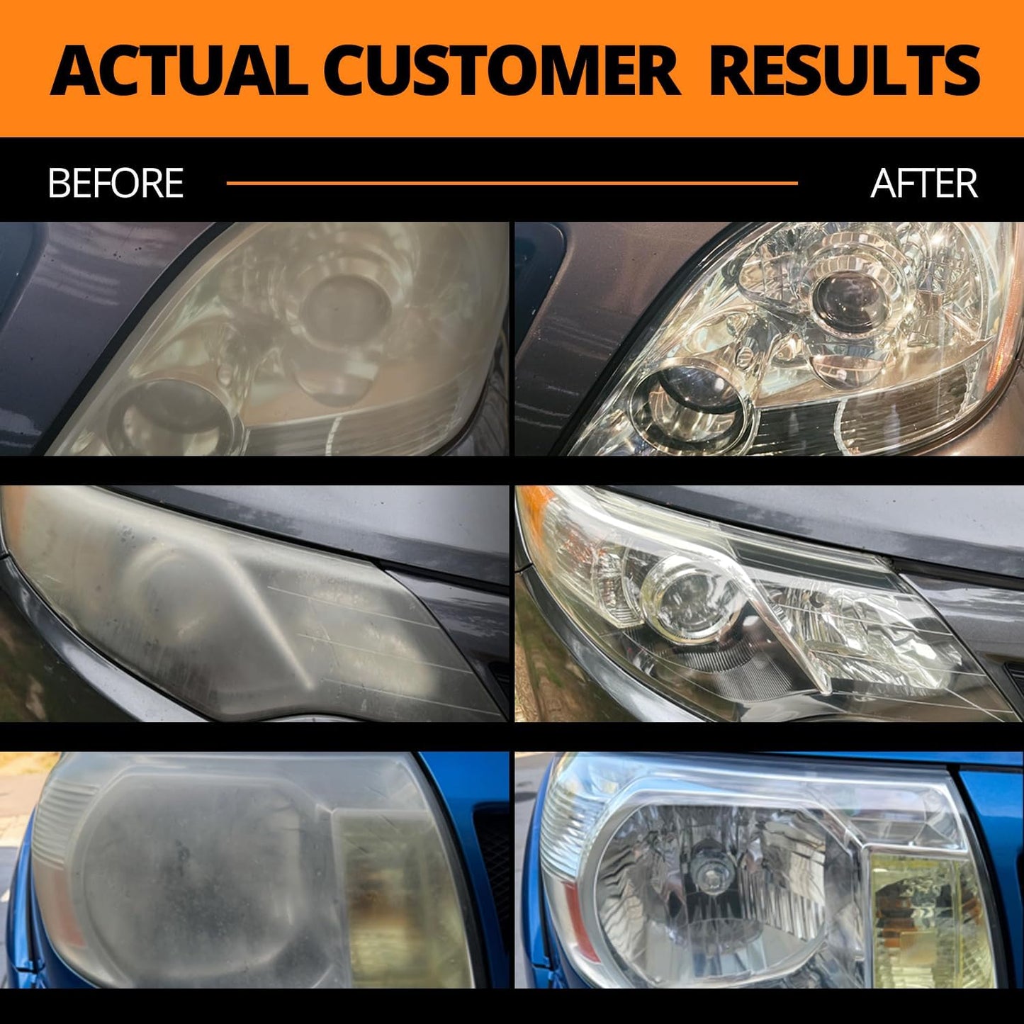 Ceramic Headlight Restoration Kit - Revive Your Headlights to Like-New Condition - No Power Tools Needed - 10 Wipe Kit with Lifetime Guarantee