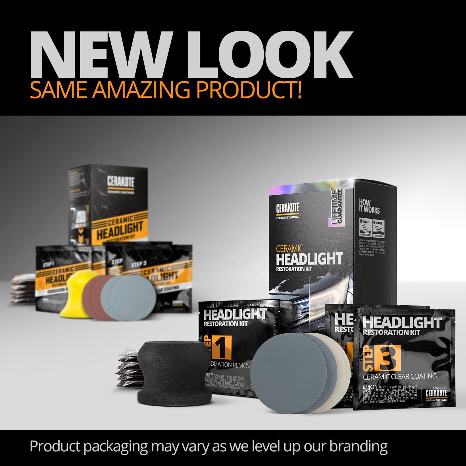 Ceramic Headlight Restoration Kit - Revive Your Headlights to Like-New Condition - No Power Tools Needed - 10 Wipe Kit with Lifetime Guarantee